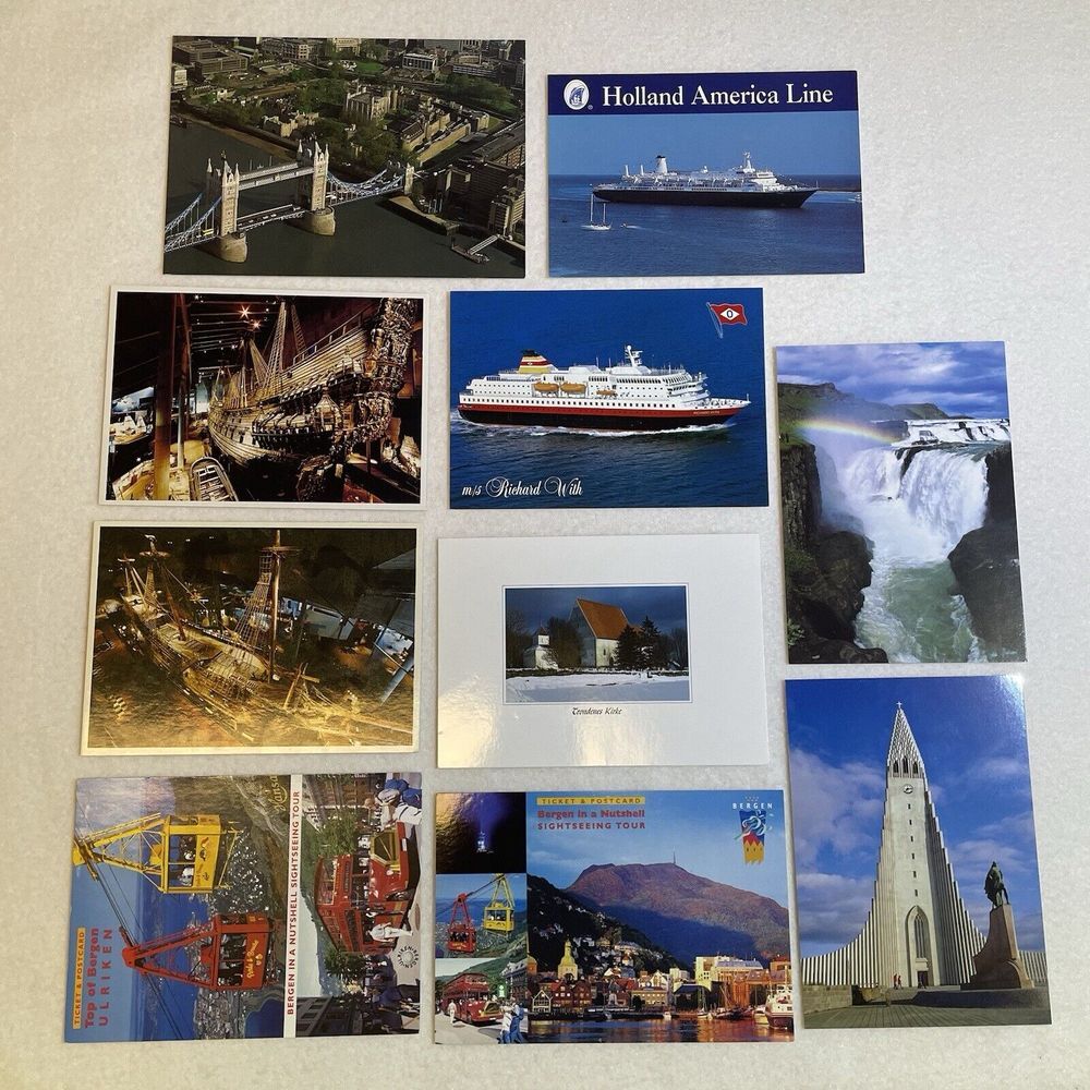 Vintage Postcards Lot 350+ 80s 90s International‎ States Collection Art Vacation